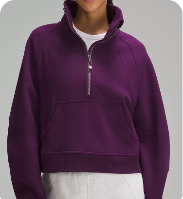 Image of a Funnel Neck Half-Zip Sweater
